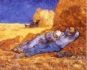 Vincent Van Gogh Noon : Rest from Work Sweden oil painting reproduction
